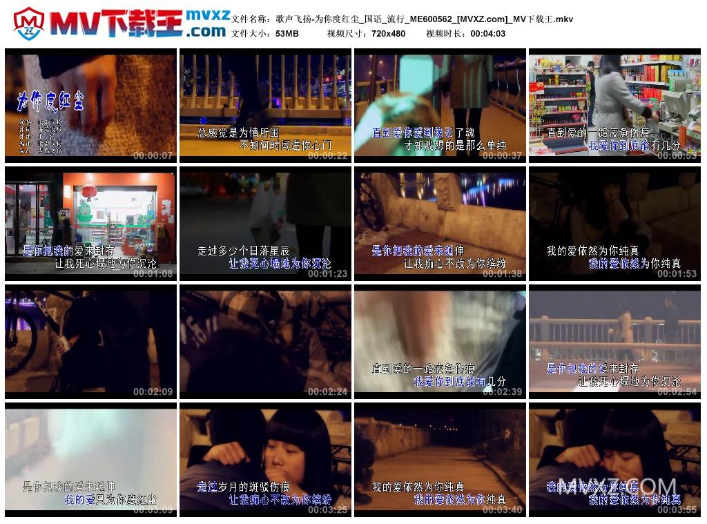 歌声飞扬-为你度红尘_国语_流行_ME600562